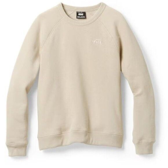 REI Co-op  REI Logo Crew Sweatshirt Men's XXL Washed Stone - Picture 2 of 8